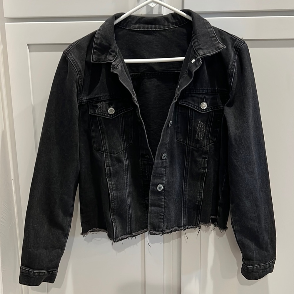 Black jean jacket